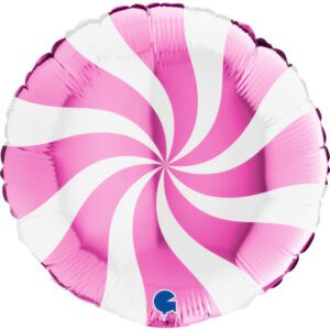 Grabo 18inch Fuchsia White Swirly Round Foil Balloon_g01801whf-round-18inc-swirly-white-fuxia-b