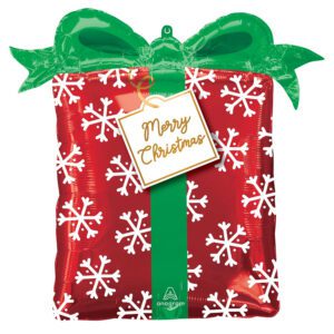 Amscan 25 inch Christmas Present Super Shape Foil Balloon_4334101