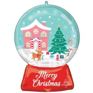Amscan 27 inch Nostalgic Wonderland Snowglobe Foil Balloon_4490001