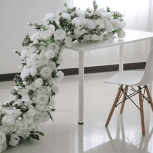 Artificial Flower Table Runner 2M Centrepiece Roses