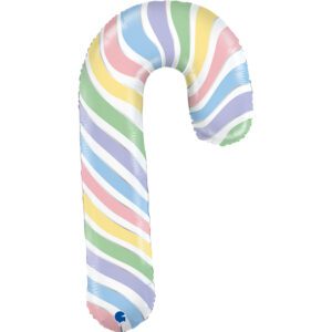 Grabo 41 inch Macaron Candy Cane Foil Balloon_g72092