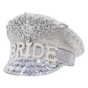 Silver Sparkling Rhinestone Bridal Hen Party Hat_BH01 b