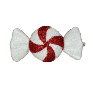 Tinsel Red & White Candy Swirl Sweet 57305