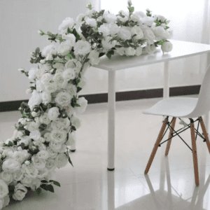 Artificial Flower Table Runner 2M Centrepiece Roses