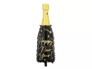 Party Deco 27 inch Happy New Year Bottle Foil Balloon_FB164