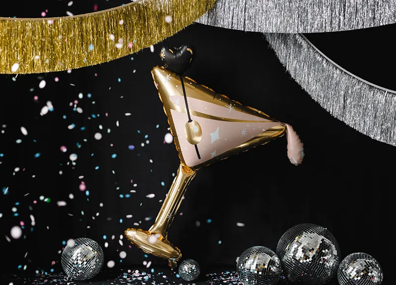 Party Deco 39 inch Cocktail Glass Foil Balloon_FB166 b