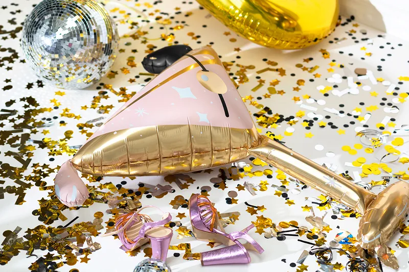 Party Deco 39 inch Cocktail Glass Foil Balloon_FB166 c
