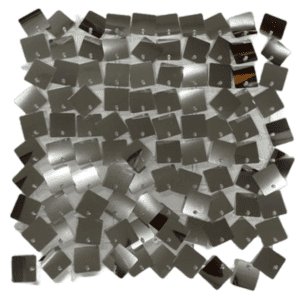 Sequin Wall Panel Metallic Silver Squares