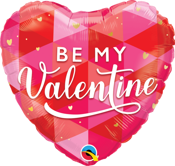 Buy Qualatex 18 inch Be My Valentine Red Heart Foil Balloon | Balloons4u