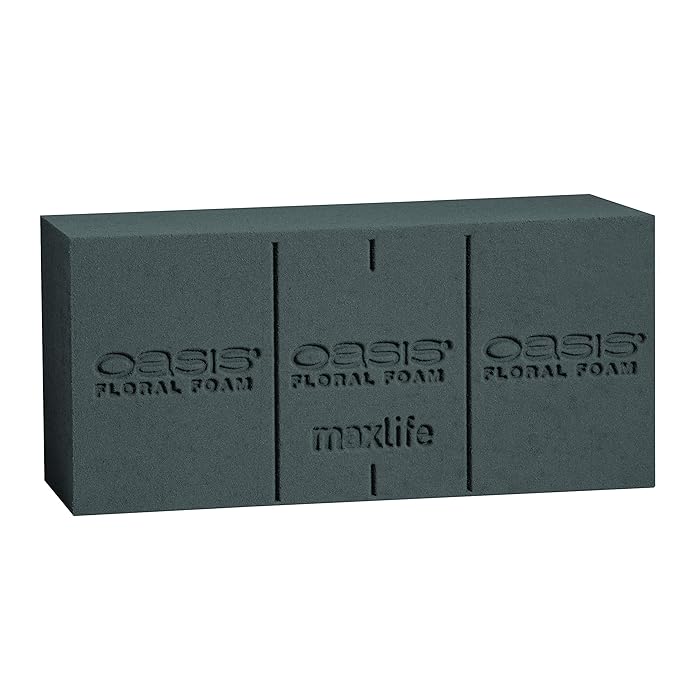 OASIS® Ideal Floral Foam Maxlife Shrink Black Brick Unwrapped_1001010 black