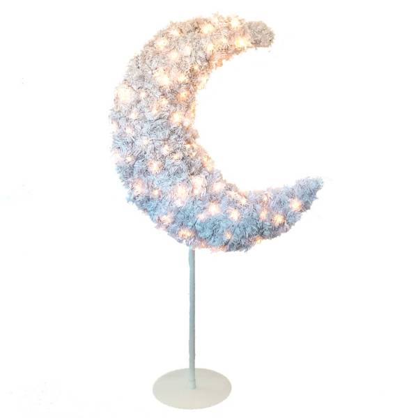 Light Up White 5ft Crescent Moon Tree With LED Lights