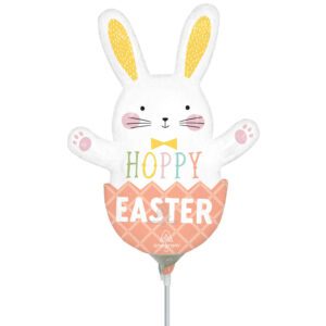 Amscan 12 inch Hoppy Easter Bunny Mini Foil Balloon_81471-4641302-1-3-1500+