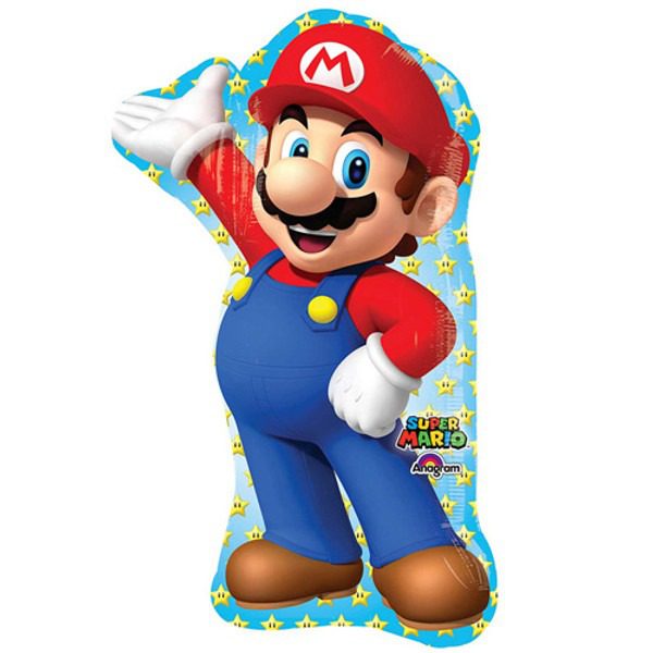 Amscan 33 inch Super Mario Super Shape Foil Balloon_32010