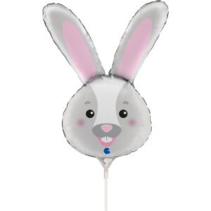 Grabo 14 inch Bunny Head Mini Foil Balloon (unpackaged)_g72055-bunny-head-mini-b