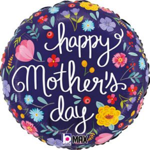 Grabo 18 inch Mother's Day Folk Floral Foil Balloon_26339P-P-500__18059