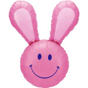 Grabo 37 inch Pink Smiling Bunny Foil Balloon_15355P
