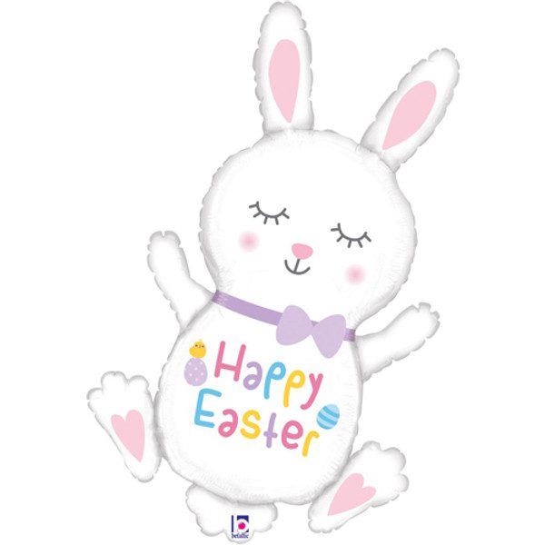 Grabo 38 inch Happy Easter Hopping Bunny Foil Balloon_35931P