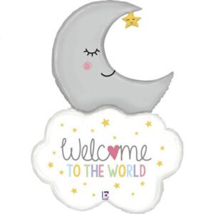 Grabo 42 inch Welcome Baby Moon Foil Balloon_35974-P-500__36378