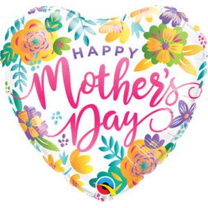 Qualatex 18 inch Mother's Day Spring Floral Foil Balloon_17448-500__50359