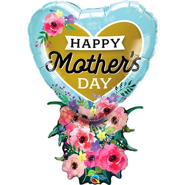 Qualatex 38 inch Mother's Day Heart Bouquet Foil Balloon_98515-500__08028