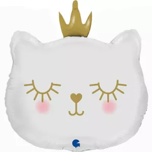 Grabo 26 inch White Cat Princess Foil Balloon G72096