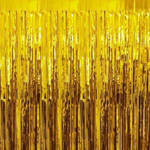 1M x 2.5M Metallic Gold Foil Curtains