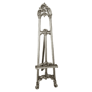 Champagne Ornate Curved Wooden Easel 160cm_180cm