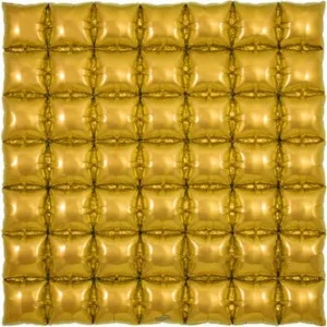 Oaktree 36inch Gold 7x7 Waffle Foil Balloon_609358-Oaktree-36inch-Waffle-Gold-7x7