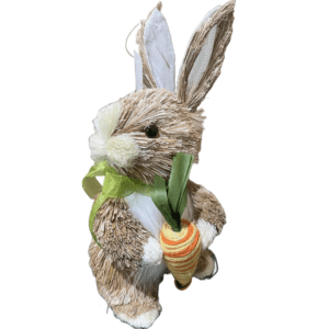 Premium Easter 28cm Rabbit holding Carrot