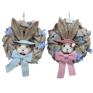 Premium Easter 39cm Bunny Head Wreaths_