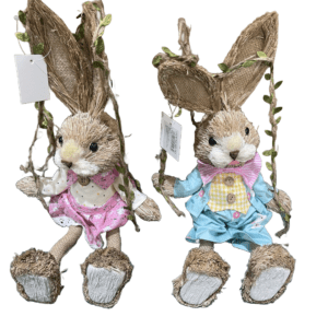 Premium Easter 40cm Bunny On Swing