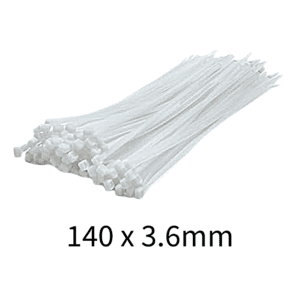 White cable ties 140x3.6