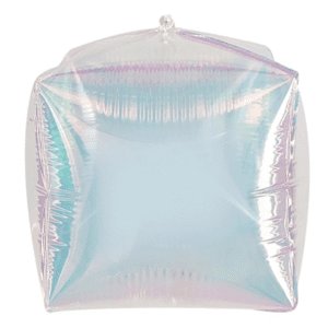 12 inch Iridescent Square Cubed Foil Balloon b
