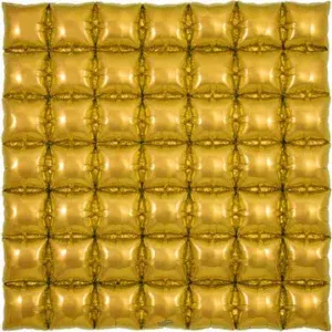 Oaktree 36inch Gold 7x7 Waffle Foil Balloon_609358-Oaktree-36inch-Waffle-Gold-7x7