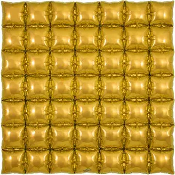 Oaktree 36inch Gold 7x7 Waffle Foil Balloon_609358-Oaktree-36inch-Waffle-Gold-7x7