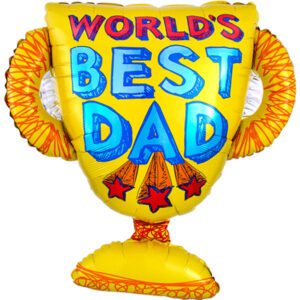 Amscan 27 inch World's Best Dad Super Shape Foil Balloon