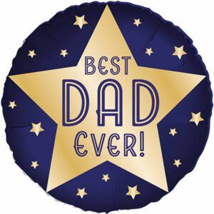 Amscan 18 inch Best Dad Ever Blue Foil Balloon