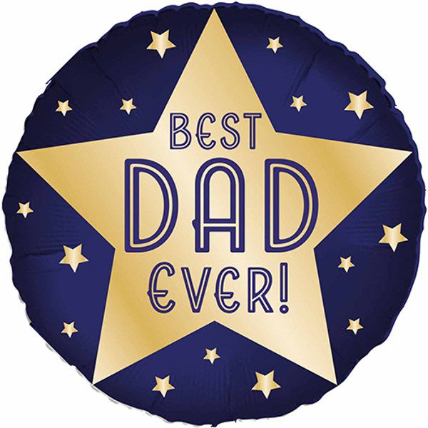 Amscan 18 inch Best Dad Ever Blue Foil Balloon