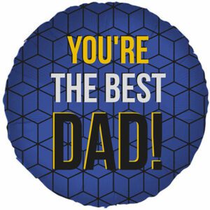 Amscan 18 inch You're The Best Dad! Blue Foil Balloon