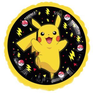 Amscan 18 inch Pokemon Pikachu Black Yellow Foil Balloon