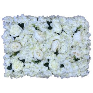 Ivory Roses Peonies Hydrangea 60x40cm Flower Panel_884234