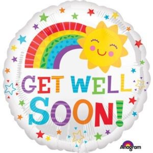 Amscan 18 inch Get Well Soon Happy Sun Foil Balloon_3550501-500__65806