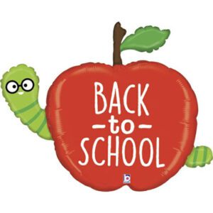 Grabo 40 inch Back To School Apple Caterpillar Foil Balloon_25017-P-500__17731