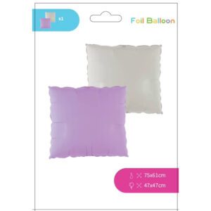 18 inch Square Lilac & Sage Doubled Sided Foil Balloon