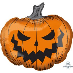 Anagram 29 inch Hallows' Eve Pumpkin Supershape Foil Balloon