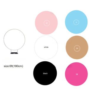 6.ft (180cm) Aluminium Round Shaped Fabric Stand 6 colours