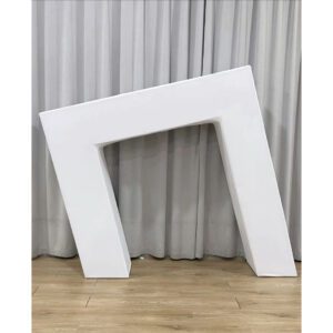 6.5ft Aluminium Angled Archway White Fabric Stand