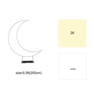 6.5ft Aluminium Crescent Moon Shaped Stand