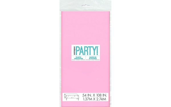 Unique 1.37M x 2.74M Plastic Lovely Pink Tablecover_144116661915477897