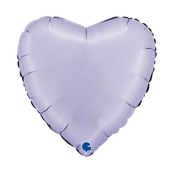 Buy Grabo 18 inch Satin Lilac Heart Foil Balloon | Balloons4u